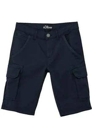 QS by s.Oliver Jungen, Seattle Cargo Bermuda, Slim Fit, Blue_5952, 164