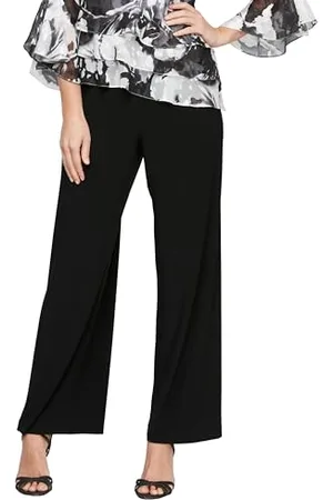ALEX Damen Straight Leg Dress Pant for Mother of The Bride, Elegant Party Outfit (Petite and Regular Sizes) Klassische Hose, , Small Zierlich