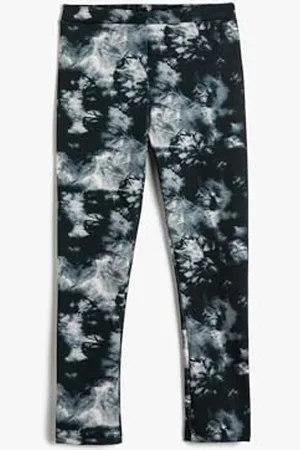 Koton Girls Leggings Elastic Waits Tie-Dye Patterned