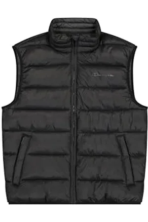 Champion Herren Legacy Outdoor (220343) -Wr Light Nylon Cirè 35gr Tonal Script Logo High-Neck Gefütterte Weste, , S