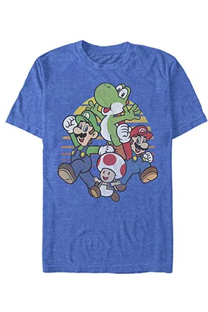 Nintendo Herren Mario and Friends Circle Retro T-Shirt, , XL