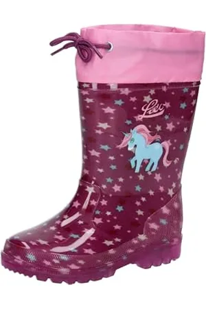 LICO Jungen Mädchen Power Blinky Gummistiefel, Lila/Rosa/Türkis, 29 EU