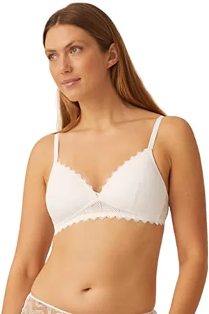 NATURANA Damen Padded Soft Cup Bra 5672 Gepolsterter BH, Durchsichtig, White, 85B