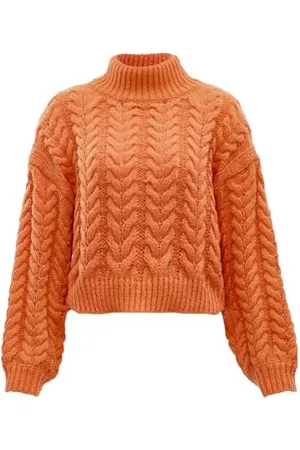 myMo Damen All-Match-Strickpullover mit Rollkragen Polyester Größe M/L