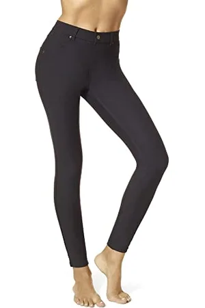 HUE Damen Essential Denim Leggings, , X-Klein