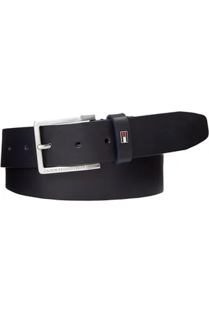 Tommy Hilfiger Herren Gürtel Oliver 3.5 Ledergürtel, Mehrfarbig (Space Blue), 110