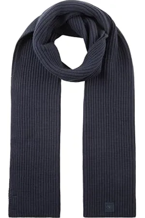 TOM TAILOR Herren Basic Schal aus Rippstrick, , ONESIZE