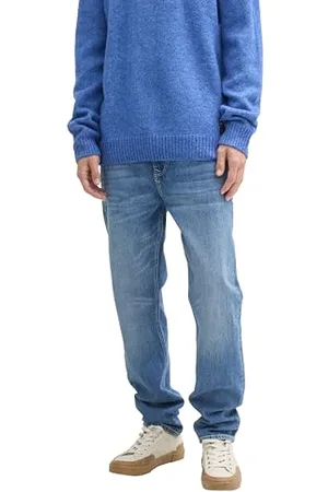 TOM TAILOR Herren 1043454 Loose Tapered Fit Jeans, 10119-Used Mid Stone Blue Denim, 36 W / 32 L