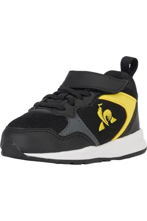 Le Coq Sportif R500 Inf Black/Blazing Yellow Sneaker, 26 EU