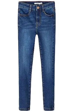 NAME IT Mädchen NKFPOLLY HW Skinny Jeans 1180-ST NOOS Jeanshose, , 158