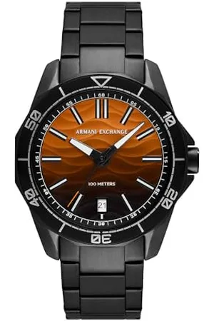 Armani Exchange Herren Analog Quarz Uhr mit Edelstahl Armband AX1964