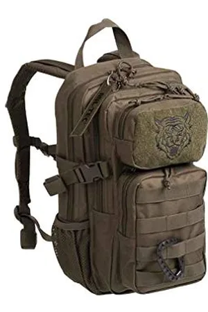 Mil-tec US Assault Pack Kinderrucksack (14l) • Taktischer Rucksack für Schule, Outdoor, Militär, Wandern • 2 große Fächer + 2 Fronttaschen • Verstellbarer Schultergurt + Brustgurt • Farbe: