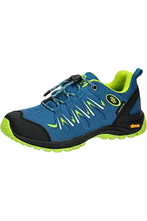BRUTTING Expedition Kids Traillaufschuhe, Petrol/Lemon, 32 EU