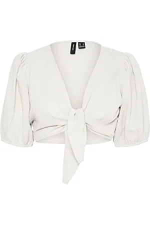 VERO MODA Damen Vmnatali Nia 2/4 Knot WVN Top, , S EU