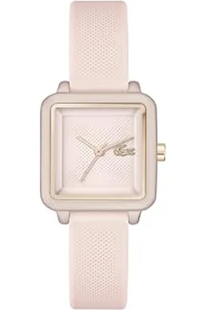 Lacoste Uhr mit DREI-Zeiger-Quarzwerk für Damen Kollektion .12.12 Flow mit Rötliches Silikonarmband - 2001388