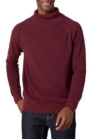 Amazon Herren Rollkragenpullover aus 100% Baumwoll-Rippstrick, , XL