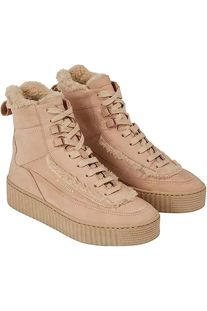 Tommy Hilfiger Damen Essential LACE UP WARMBOOTIE FW0FW07503 Niedrige Stiefel, Beige (Merino), 36 EU