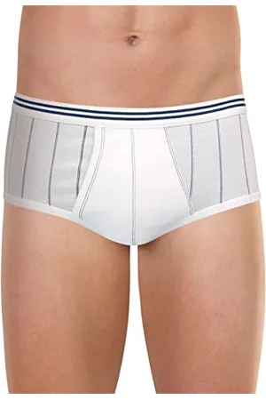 Eminence Herren Reine Baumwolle, hohe Taille, offen Unterhose, ( /Marineblau), XL