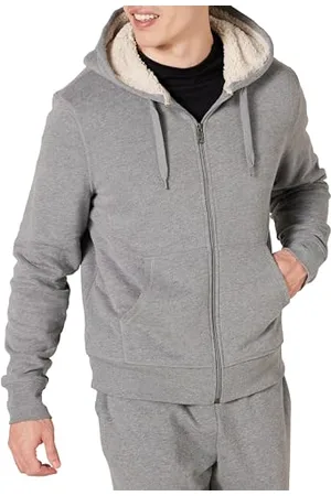 Amazon Herren Hoodie mit Sherpa-Futter und durchgehendem Reißverschluss, , S