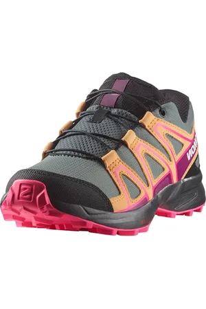Salomon Speedcross Unisex Kids Hiking and Running Shoes, Precise fit, Grip, and Practical comfort, Sedona Sage, 12-K
