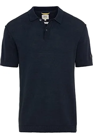 Camel Active Herren Strick-Poloshirt im Baumwoll-Leinen-Mix Menswear-XL