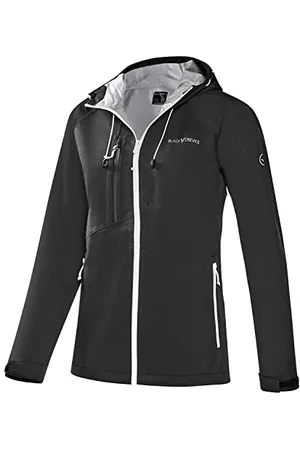 Black Crevice Damen dünne wasserdichte Hardshell Jacke, atmungsaktiv, , 40