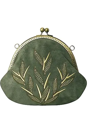 Joe Browns Damen Bestickte Clutch aus Wildlederimitat mit Metallrahmen Tasche