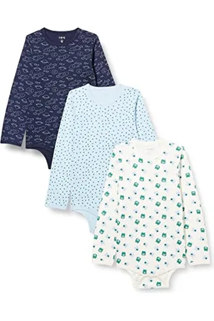 CARE LABEL Baby Body Langarm aus 100% Baumwolle (3er Pack)