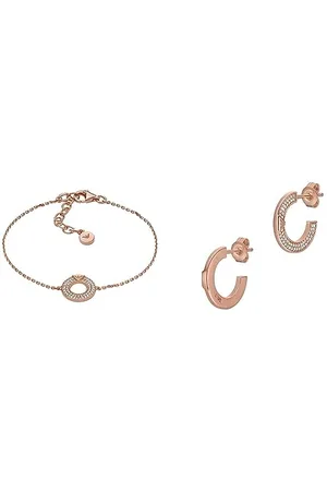 Emporio Armani Damen Components Armband und Ohrringe - Rose Gold-Tone Sterling Silber