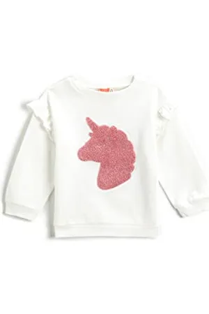 Koton Baby - Mädchen Unicorn Applique Detail Ruffled Sweatshirt, , 18-24 Monate EU