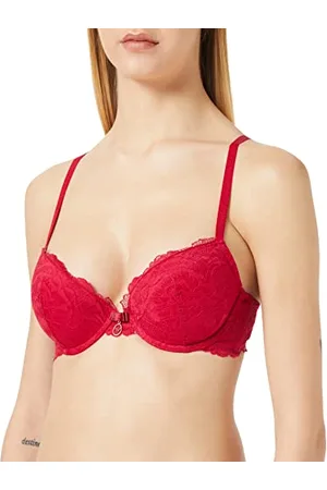 Emporio Armani Damen 1673942F20616874 Push Up Bra Remov.Pads 2Loop, Red, 34C