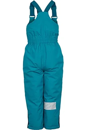 Green Cotton Unisex-Child Outerwear Snow Pants, , 134