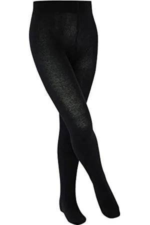ESPRIT Unisex Kinder Strumpfhose Foot Logo K Ti Baumwolle dick einfarbig 1 Stück, , 98-104