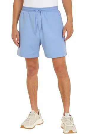 Tommy Hilfiger Herren Sweatshorts Beach Fleece Kurz, (Moderate Blue), XXL
