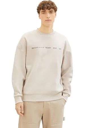 TOM TAILOR Herren Relaxed Fit Sweatshirt mit Rückenprint, , L