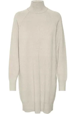 VERO MODA Vmgold Link Ls Short Highneck Dress Boo