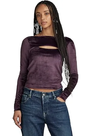 G-Star RAW Damen Cut-Out Slim Boatneck Top, , M