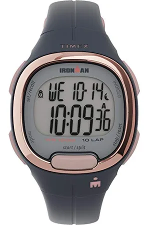 Timex Ironman 33mm Digitaluhr für Damen, schwarzes Kunstharz-Armband, TW5M35100