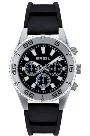Breil Uhr Herren Sprinter Ziffernblatt BLAU Bewegung Chrono Quartz e Bracelet Stahl Silber TW1998