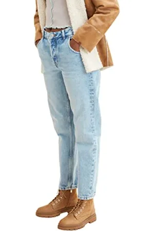 TOM TAILOR Damen 1035809 Mom Jeans, 10152-Mid Stone Bright Blue Denim, 29