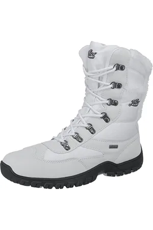 LICO SASKIA Damen Schneestiefel, Weiß/ Grau, 37 EU