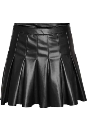Noisy May Damen Nmpaulo Hw Pleated Pu Mini Skirt Noos Rock, , XS EU