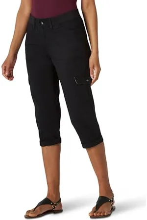 Lee Cargo-Caprihose für Damen, lockere Passform, Austyn, Strick-Taille, , 50