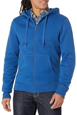 Amazon Herren Fleece-Kapuzenpulli mit durchgehendem Reißverschluss (erhältlich in den Größen Big & Tall), , M