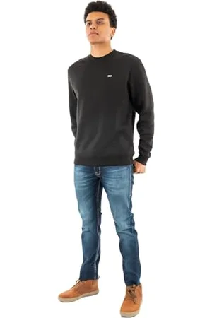 Tommy Hilfiger Herren Sweatshirt Regular Fit Flag Fleece Rundhalsausschnitt, , XS