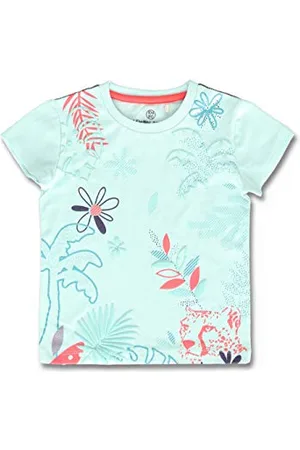 Lemon Beret Jungen Small Girls T-Shirt, Blau (Clearwater), 128/134 cm