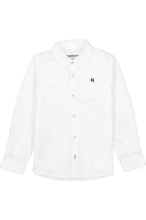 Garcia Kids Jungen Shirt Long Sleeve Hemd, White, 128/134