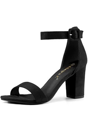 Allegra K Damen High Chunky Heel Schnalle Knöchelriemen Sandalen 37