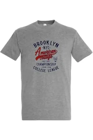 American College Unisex Herren Damen Manner Frauen T-Shirt, , S