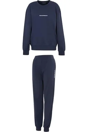 Emporio Armani Damen Interlock Lounge Long Pajamas Pyjama-Set, , M
